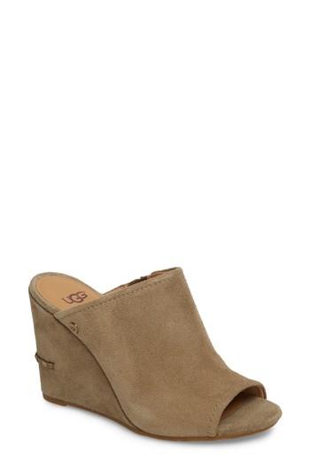 Women's Ugg Lively Wedge Slide Sandal M - Green