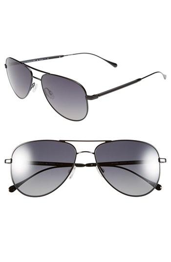 Men's Oliver Peoples West Sunglasses 'piedra' 58mm Polarized Aviator Sunglasses -