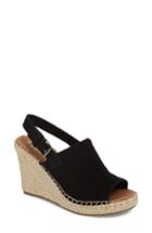 Women's Toms Monica Slingback Wedge .5 B - Black