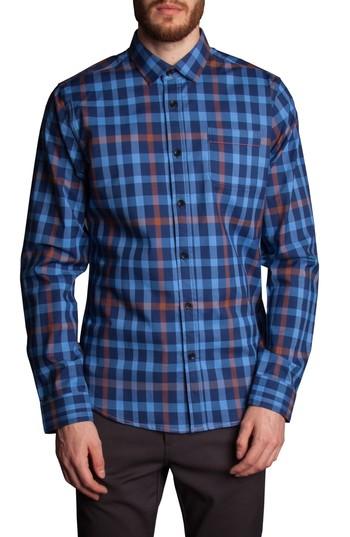 Men's Descendant Of Thieves Plaid Sport Shirt - Blue