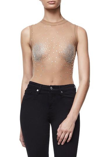 Women's Good Body Show Girl Bodysuit - Beige