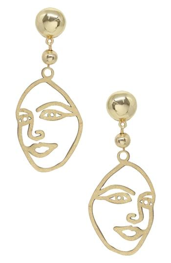 Women's Ettika Surrealism Face Drop Earrings