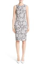 Women's Michael Kors Stretch Cady Lace Print Sheath Dress