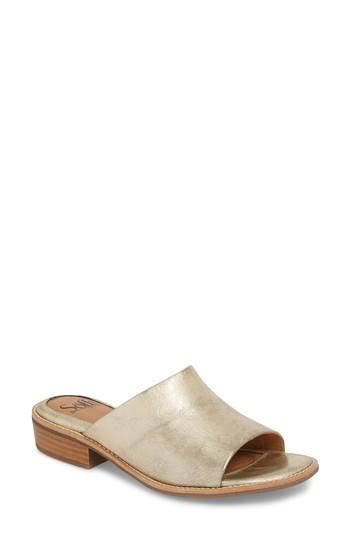Women's Sofft Nola Slide Sandal .5 M - Metallic