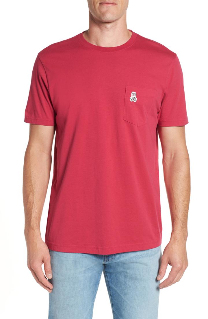 Men's Psycho Bunny Applique Pocket T-shirt