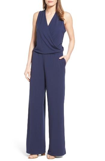 Women's Halogen Knit Jumpsuit - Blue