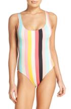 Women's Solid & Striped Anne Marie One-piece Swimsuit - Pink