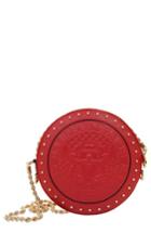 Women's Balmain Renaissance Leather Crossbody Bag - Red