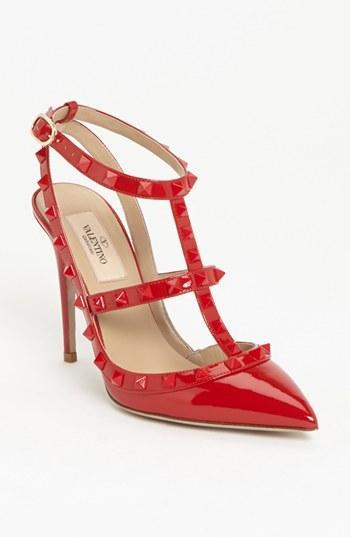 Valentino 'punkouture Rockstud' Pump Red