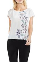 Women's Vince Camuto Floral Print Top, Size - White