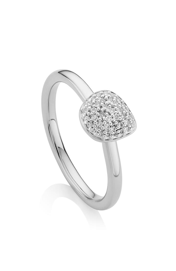 Women's Monica Vinader Nura Mini Pebble Stacking Ring