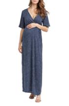 Women's Nom Maternity Landon Maxi Wrap Maternity/nursing Dress