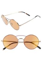 Women's Oliver Peoples Nickol 53mm Round Sunglasses - Orange