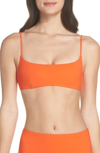 Women's Tory Burch Marina Bikini Top - Orange