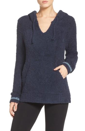 Women's Barefoot Dreams Cozychic Baha Lounge Hoodie - Blue