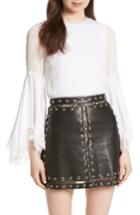 Women's Alice + Olivia Levine Bell Sleeve Blouse - Ivory