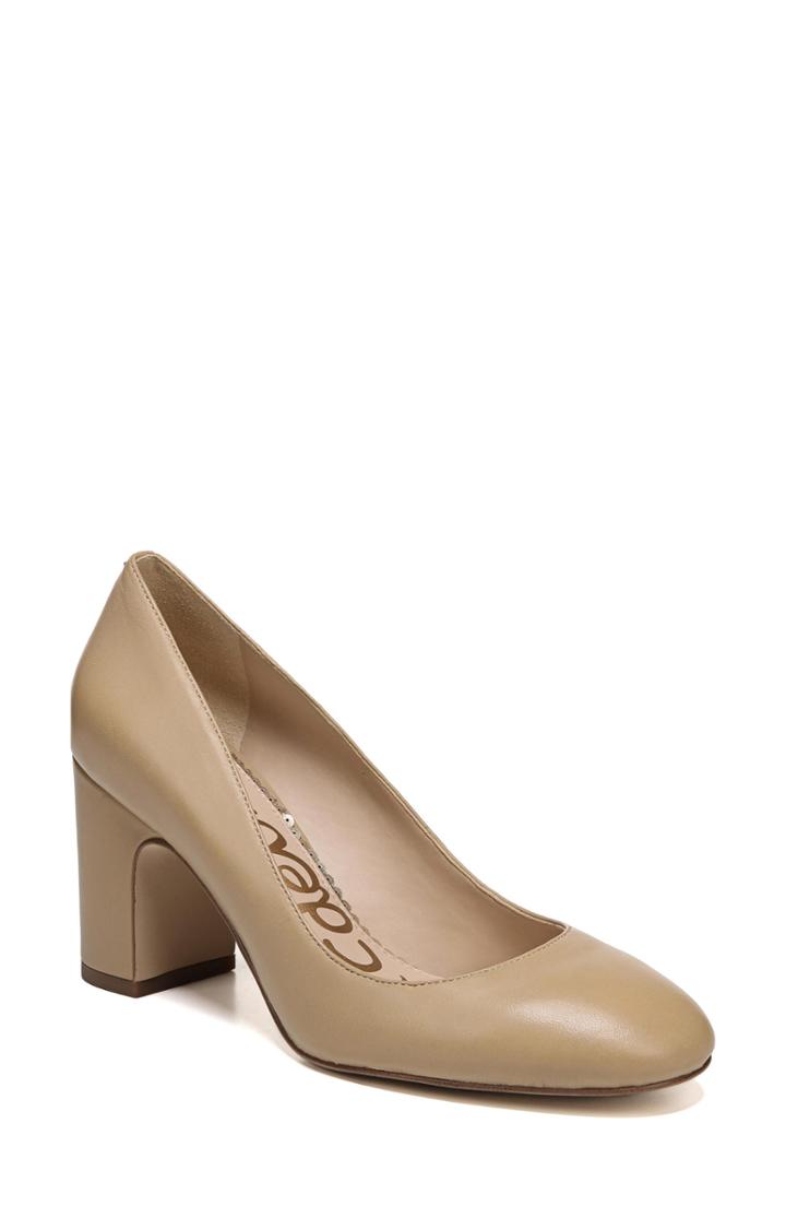 Women's Sam Edelman Junie Pump .5 M - Beige