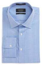 Men's Nordstrom Men's Shop Classic Fit Herringbone Dress Shirt .5 34 - Blue