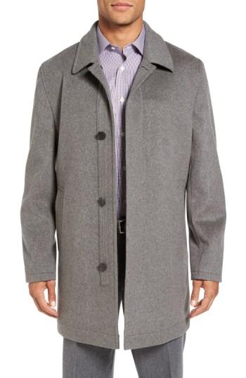 Men's Hart Schaffner Marx 'douglas' Classic Fit Wool & Cashmere Overcoat R - Grey