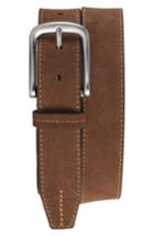 Men's Trask Finley Suede Belt - Snuff Suede