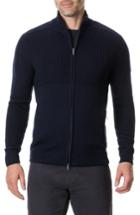 Men's Rodd & Gunn Kina Beach Merino Wool Zip Sweater, Size - Blue