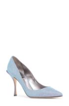 Women's Dolce & Gabbana Metallic Pointy Toe Pump .5us / 40eu - Blue