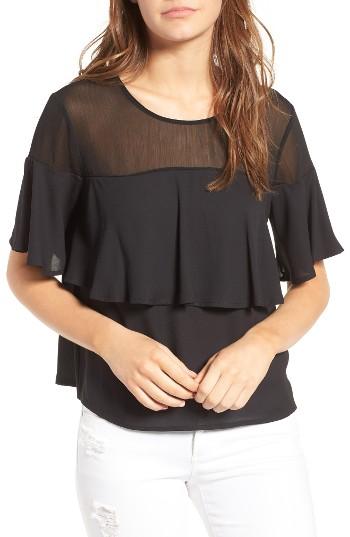 Women's Lush Ruffle Popover Top