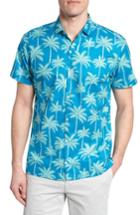 Men's Tori Richard Erte Palm Camp Shirt - Blue