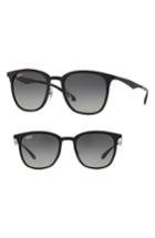 Men's Ray-ban Highstreet 51mm Square Sunglasses - Black