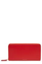 Women's Mansur Gavriel Leather Continental Wallet - Red