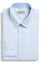 Men's Canali Regular Fit Solid Dress Shirt - Blue