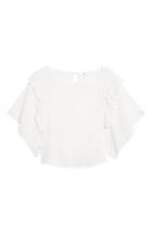 Women's Bp. Flutter Sleeve Plaid Top