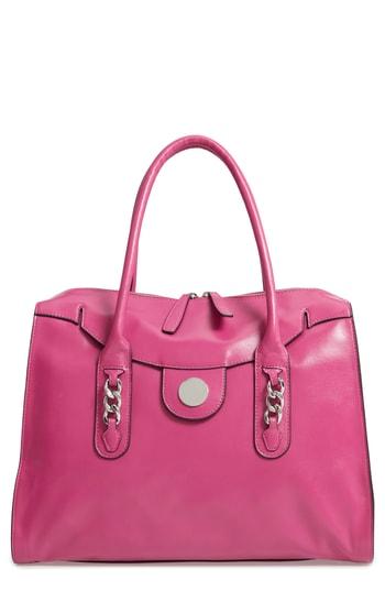 Lodis Los Angeles Rodeo Chain Rfid Gwyneth Zip Top Tote - Pink