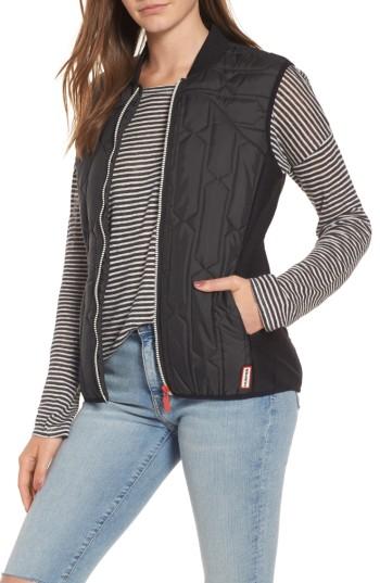 Women's Hunter Women's Original Quilted Gilet Vest - Black