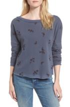 Women's Stateside Wine Floral Sweatshirt - Blue