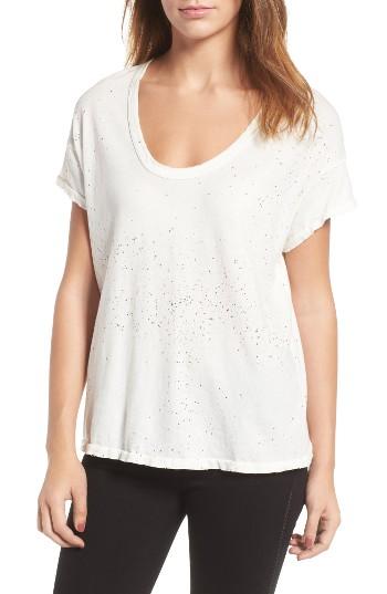 Women's Current/elliott The Slouchy Scoop Tee - White