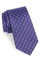 Men's Nordstrom Men's Shop Notting Hill Neat Silk Tie, Size - Purple
