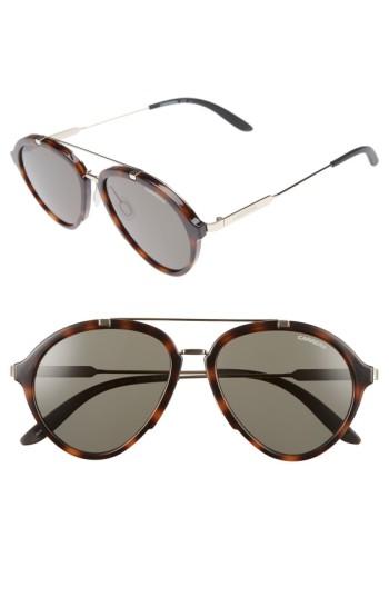 Women's Carrera Eyewear 54mm Gradient Aviator Sunglasses - Havana Gold