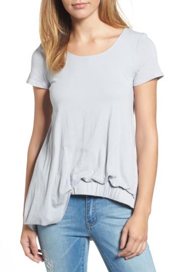 Women's Caslon Blouson High/low Tee - Grey