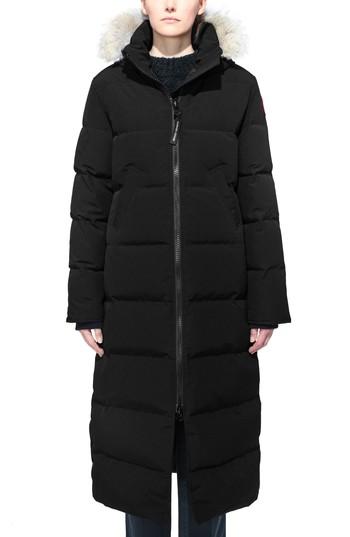 Women's Canada Goose Mystique Fusion Fit Down Parka With Genuine Coyote Fur - Black