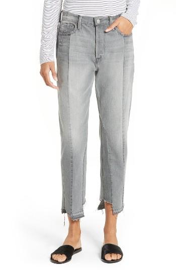 Women's Frame Nouveau Le Mix Distressed Crop Jeans