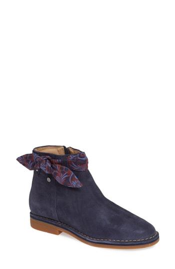 Women's Hush Puppies Catelyn Bow Bootie .5 M - Blue
