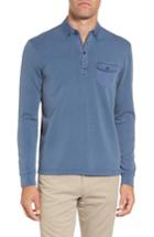 Men's Michael Bastian French Terry Rugby Shirt - Blue