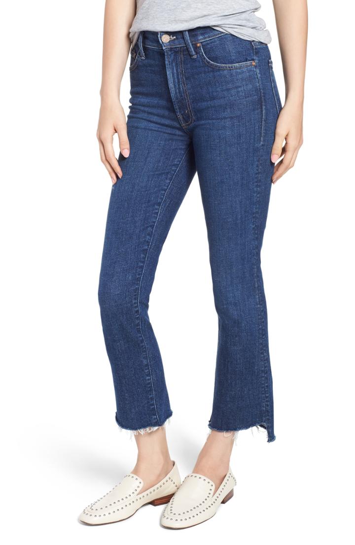 Women's Mother 'crushing It' Crop Step Fray Jeans