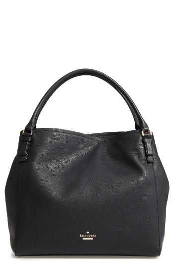 Kate Space New York Jackson Street Ann Leather Tote - Black