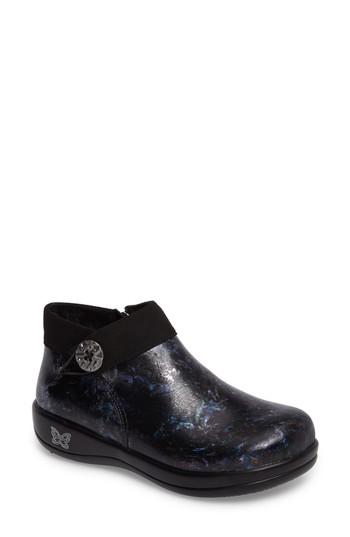 Women's Alegria Sitka Knit Collar Bootie -6.5us / 36eu - Purple