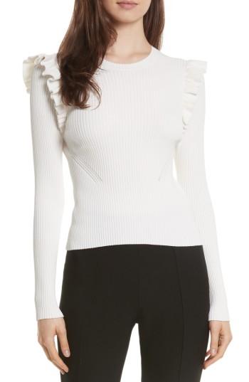 Women's Cinq A Sept Sloann Frill Sweater