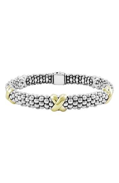 Women's Lagos 'x' Two-tone Rope Bracelet