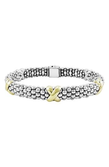 Women's Lagos 'x' Two-tone Rope Bracelet