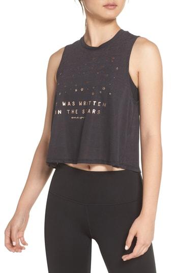 Women's Spiritual Gangster Active Crop Tank - Black